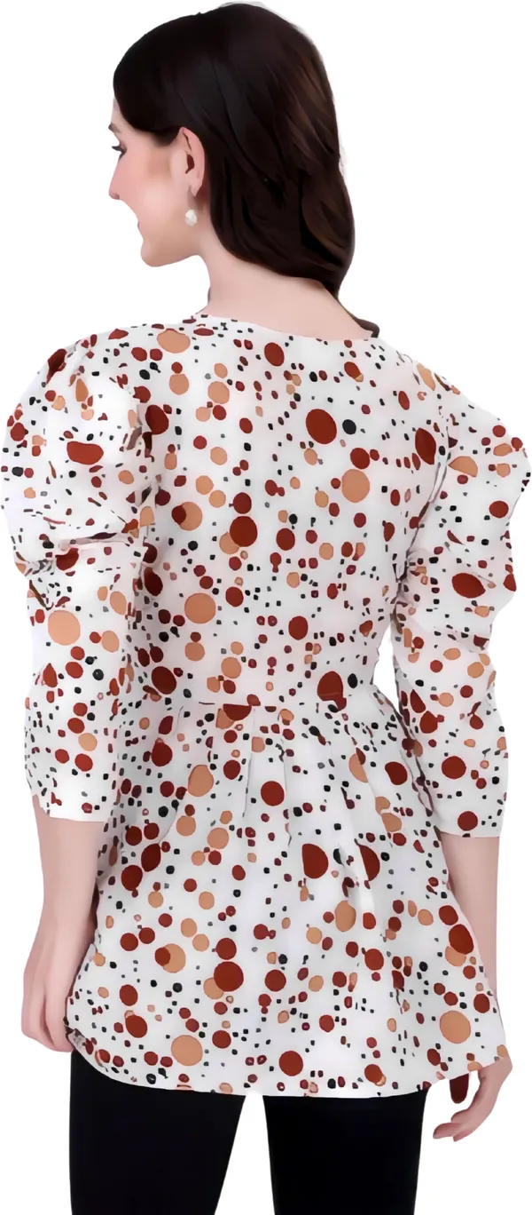 Brown_Classic_Crepe_2D_Dot_Trending_Tunic_Tops