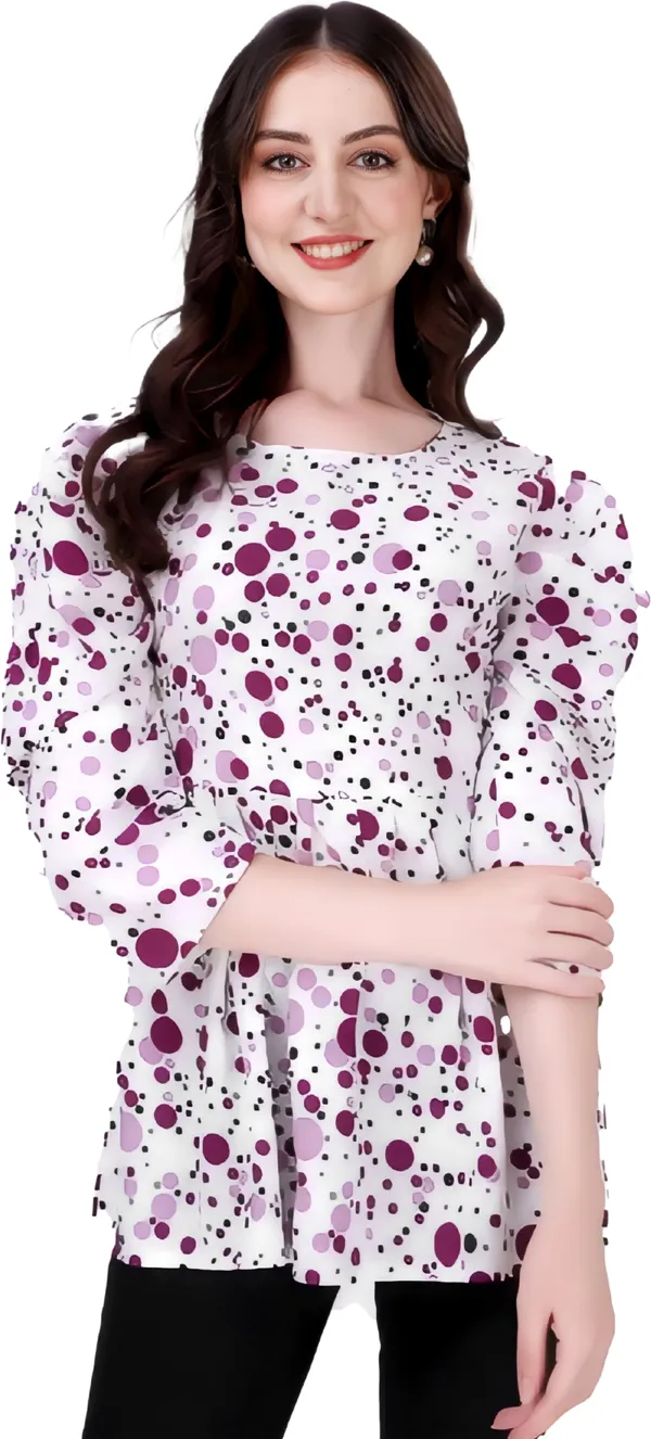 Purple_Classic_Crepe_2D_Dot_Trending_Tunic_Tops