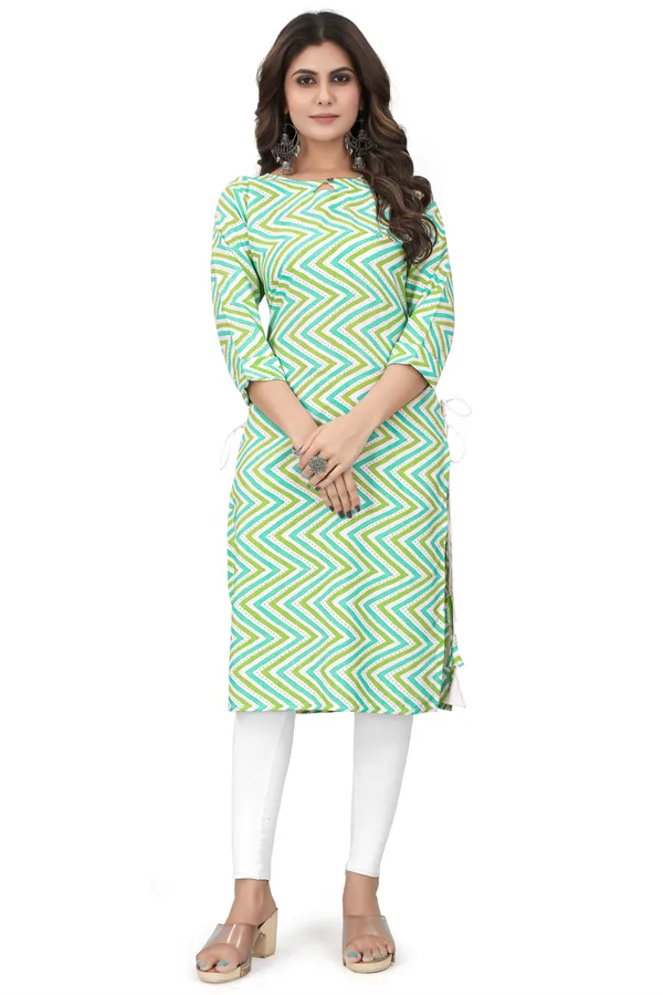 Green_Crepe_Zigzag_Pattern_Daily_Wear_Comfortable_Kurtis