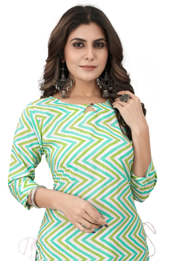 Green_Crepe_Zigzag_Pattern_Daily_Wear_Comfortable_Kurtis