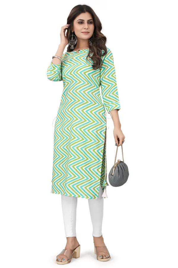 Green_Crepe_Zigzag_Pattern_Daily_Wear_Comfortable_Kurtis
