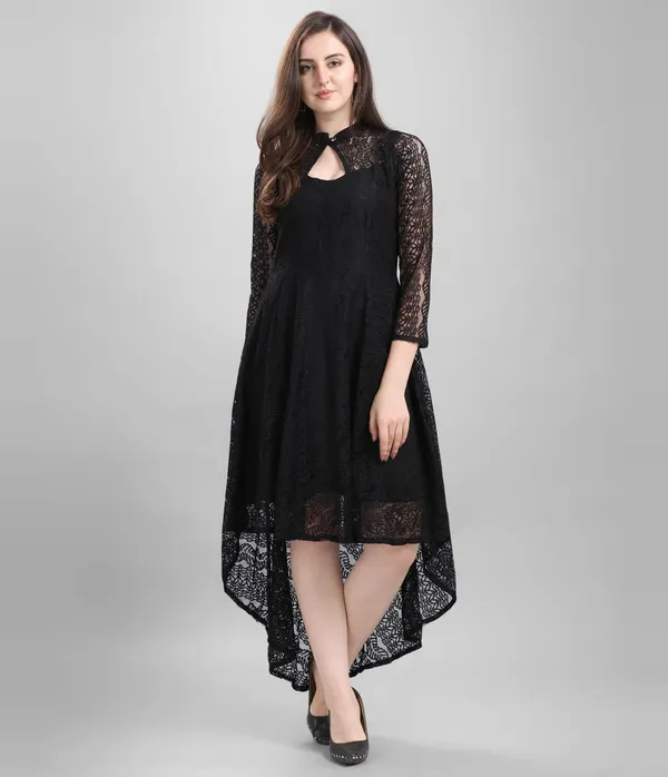 Black_Heavy_Coding_Net_With_Inner_Premium_High_Low_Dress_For_Women