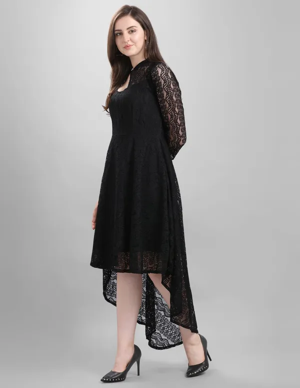 Black_Heavy_Coding_Net_With_Inner_Premium_High_Low_Dress_For_Women