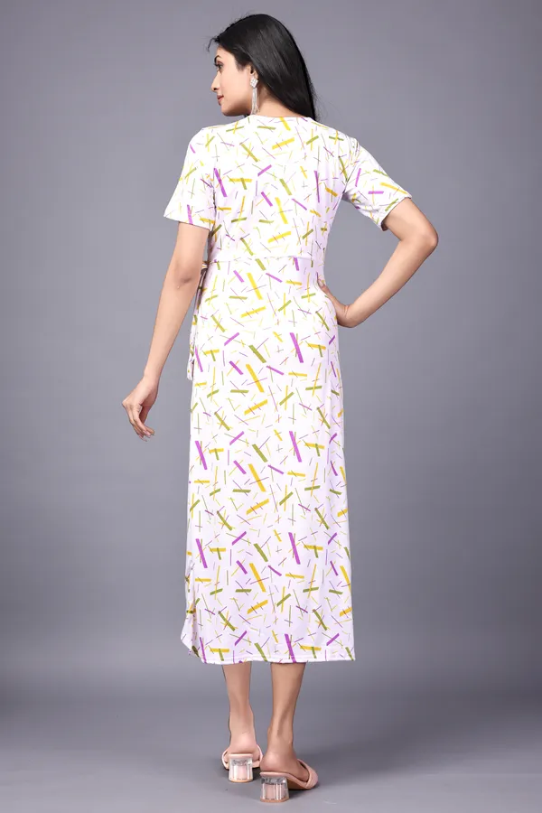 White_Primiuam_Western_Wear_Solid_Bodycon_Dress