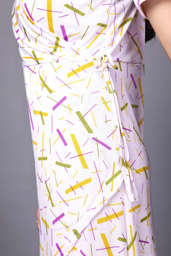 White_Primiuam_Western_Wear_Solid_Bodycon_Dress