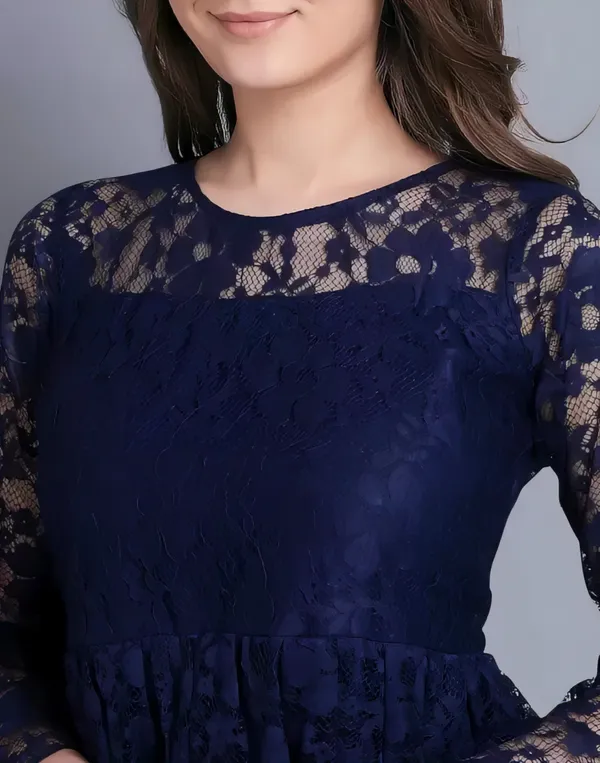 Blue_Primiuam_Russel_Net_With_Crepe_Inner_Bell_Sleeve_Tops