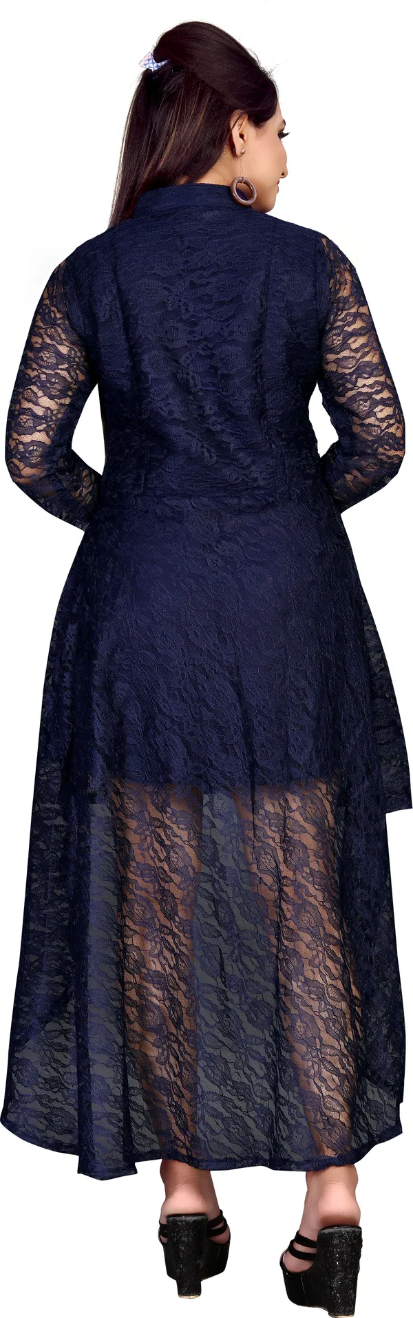Blue_Heavy_Coding_Net_With_Inner_Premium_High_Low_Dress_For_Women