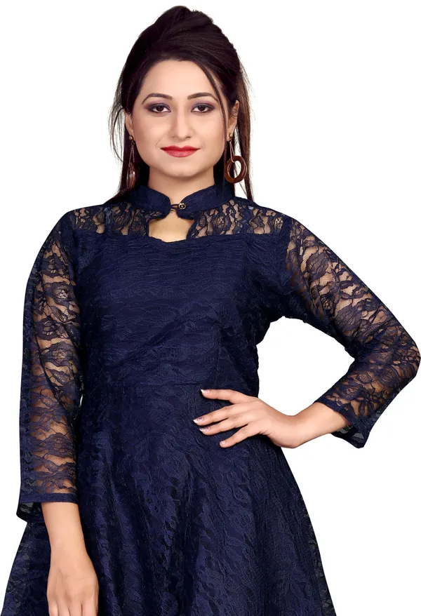 Blue_Heavy_Coding_Net_With_Inner_Premium_High_Low_Dress_For_Women