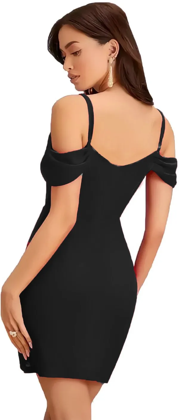 Black_Polyester_Shoulder_Strap_Party_Wear_Bodycon_Dress_For_Women