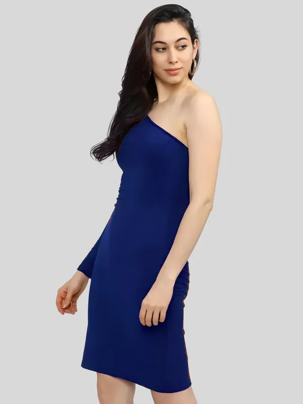 Blue_Polyester_Blend_One_Shoulder_Solid_Bodycon_Dress
