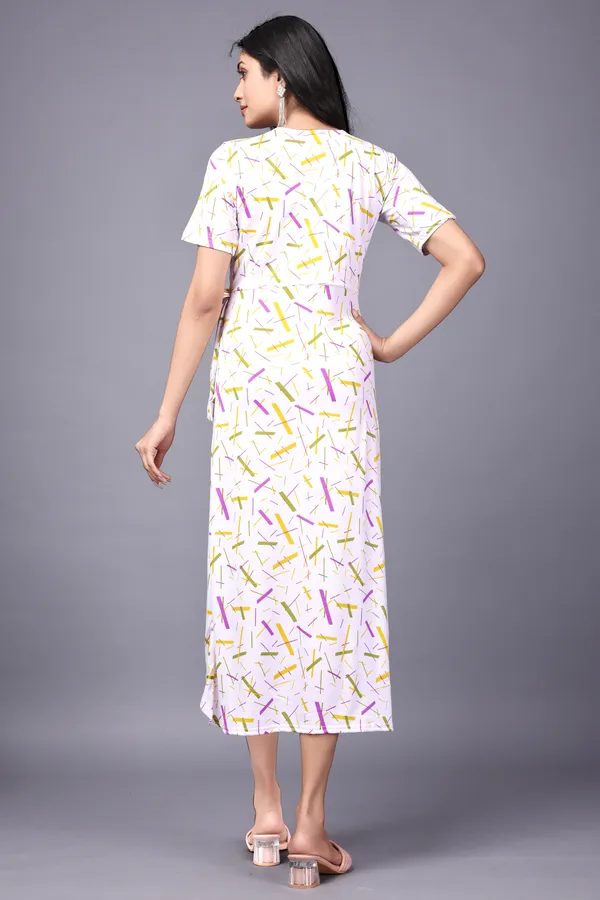White_Primiuam_Western_Wear_Solid_Bodycon_Dress