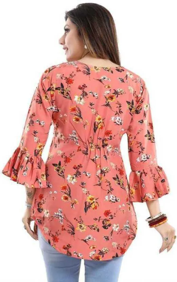 Orange_Crepe_Floral_Printed_Tie-Up_Neck_Tunic_Tops