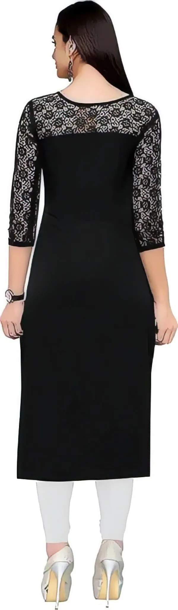 Women_Purple_&_Black_Premium_Crepe_Solid_Straight_A-Line_Combo_Kurtis