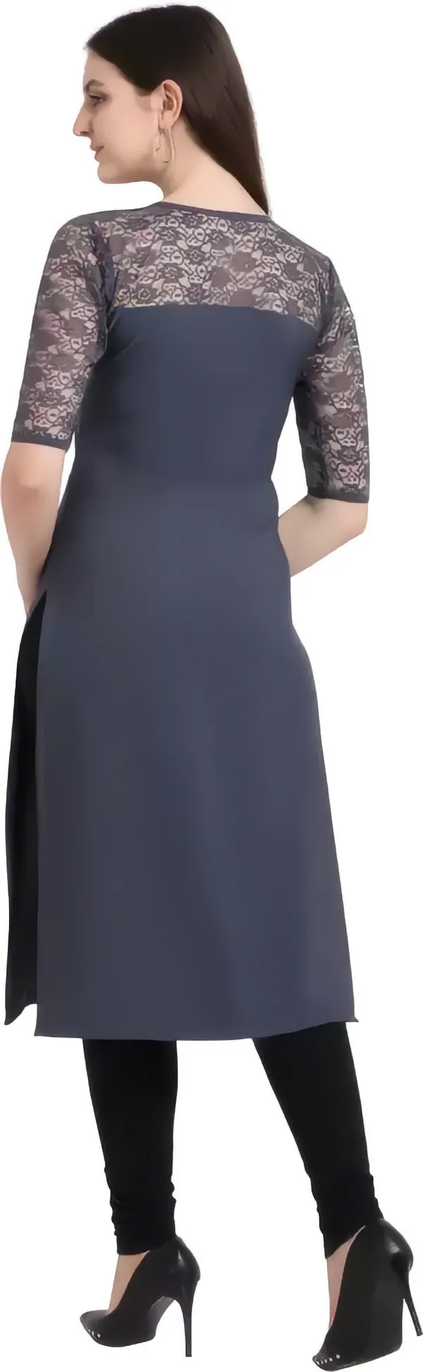 Women_Red_&_Grey_Premium_Crepe_Solid_Straight_A-Line_Combo_Kurtis