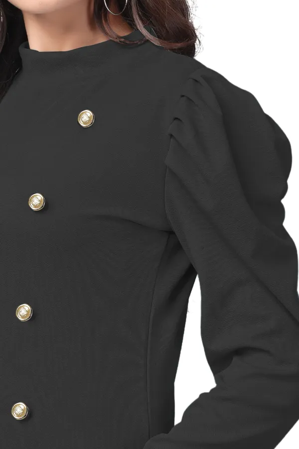 Black_Polyester_Classic_Wear_Puff_Sleeve_Regular_T-Shirts