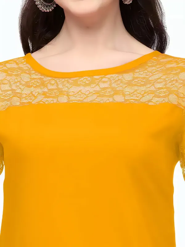 Women_Yellow_Premium_Crepe_Solid_Straight_A-Line_Kurtis
