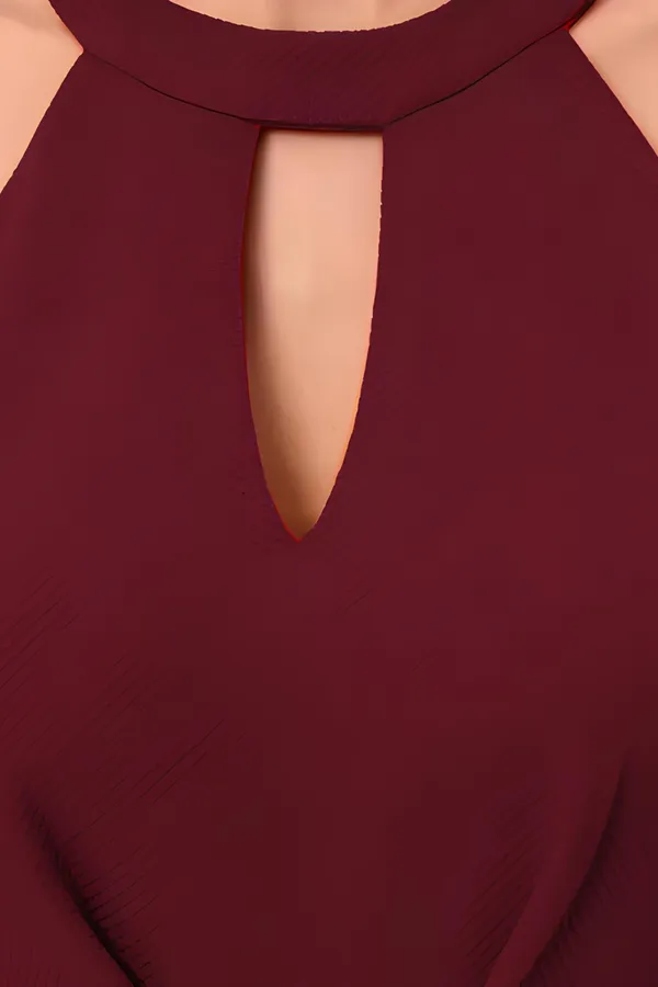 Maroon_Women_Polyester_Fit_&_Flare_Solid_A_Line_Wrap_Dress