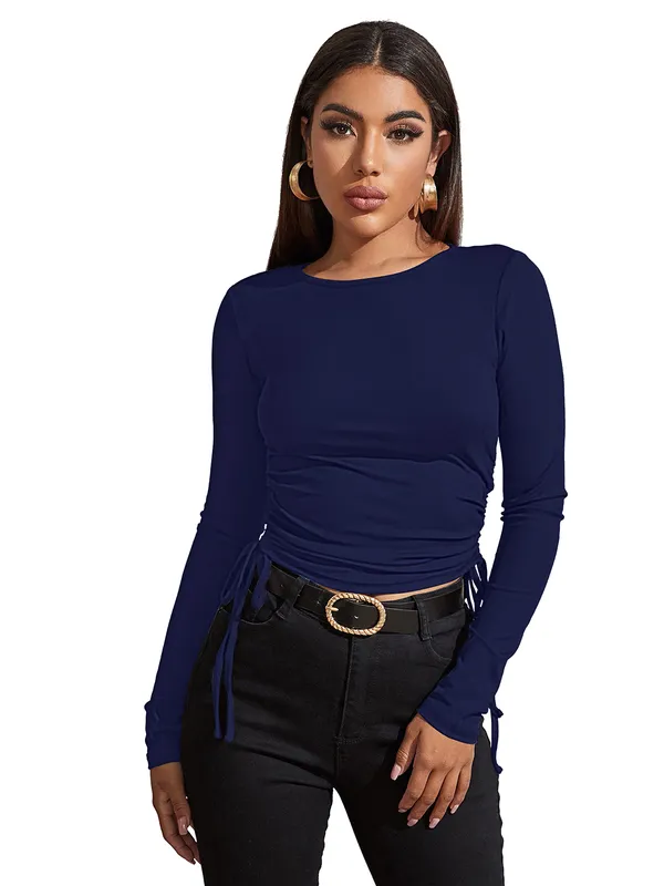 Navy_Womens_casual_top_for_causal_wear