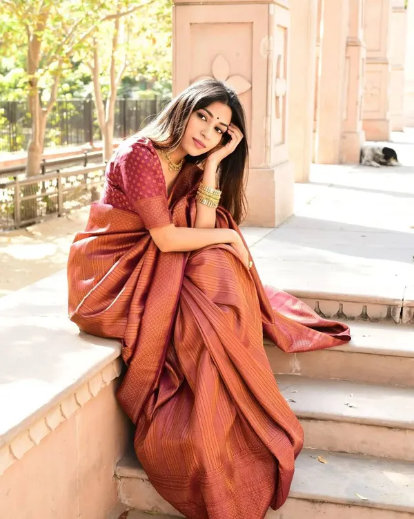 Woven_Kanjivaram_,_Banarasi_Jacquard_Saree