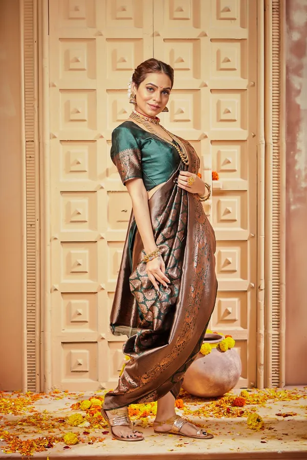 Woven_Kanjivaram_,_Banarasi_Jacquard_Saree