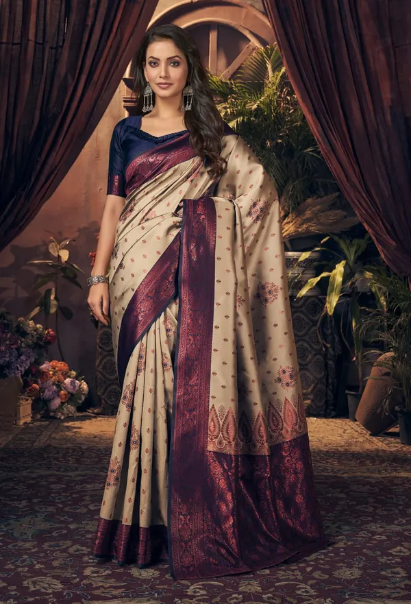 Woven_Kanjivaram_,_Banarasi_Jacquard_Saree