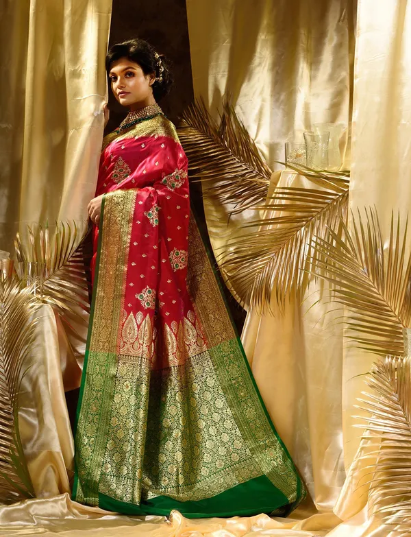 Woven_Kanjivaram_,_Banarasi_Jacquard_Saree