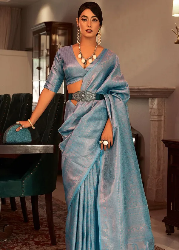 Woven_Kanjivaram_,_Banarasi_Jacquard_Saree