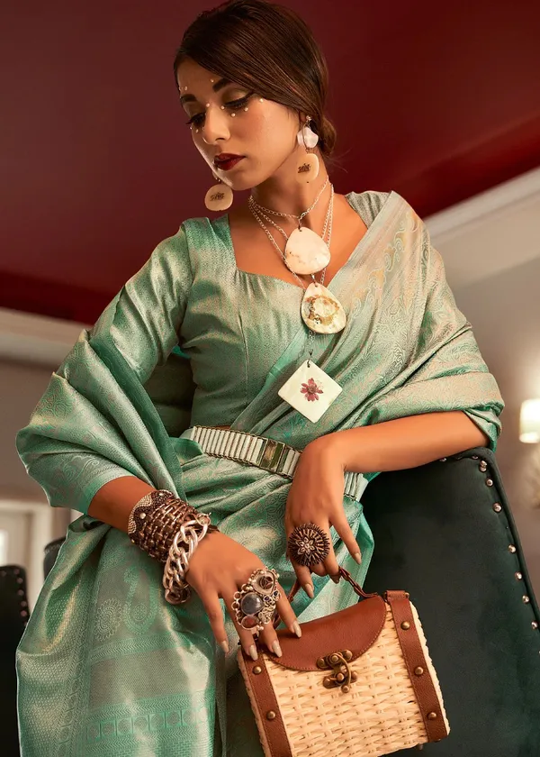 Woven_Kanjivaram_,_Banarasi_Jacquard_Saree