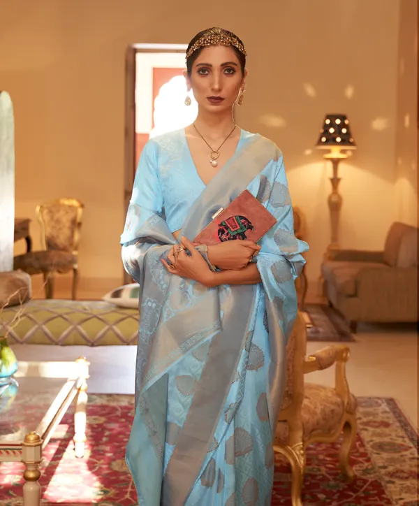 Woven_Kanjivaram_,_Banarasi_Jacquard_Saree