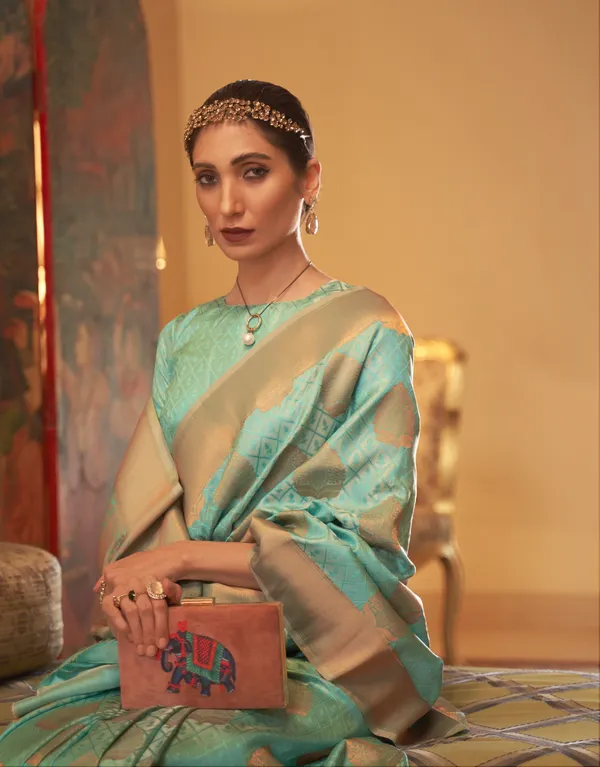 Woven_Kanjivaram_,_Banarasi_Jacquard_Saree