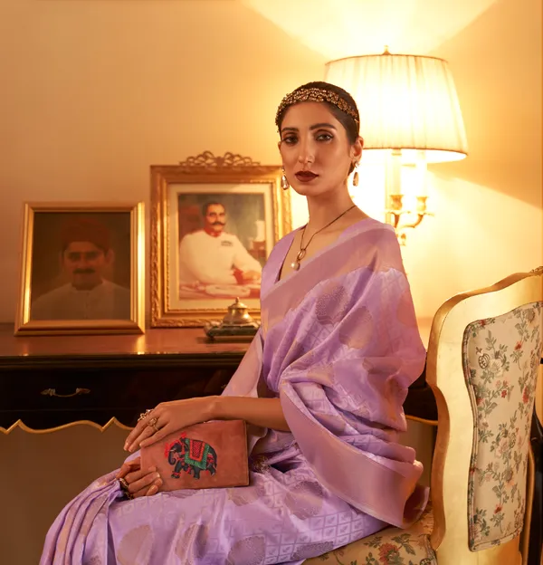 Woven_Kanjivaram_,_Banarasi_Jacquard_Saree