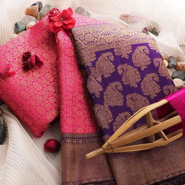 Woven_Kanjivaram_,_Banarasi_Jacquard_Saree