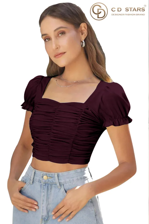 Wine_Womens_casual_top_for_causal_wear