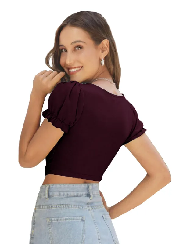 Wine_Womens_casual_top_for_causal_wear