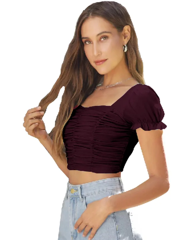 Wine_Womens_casual_top_for_causal_wear