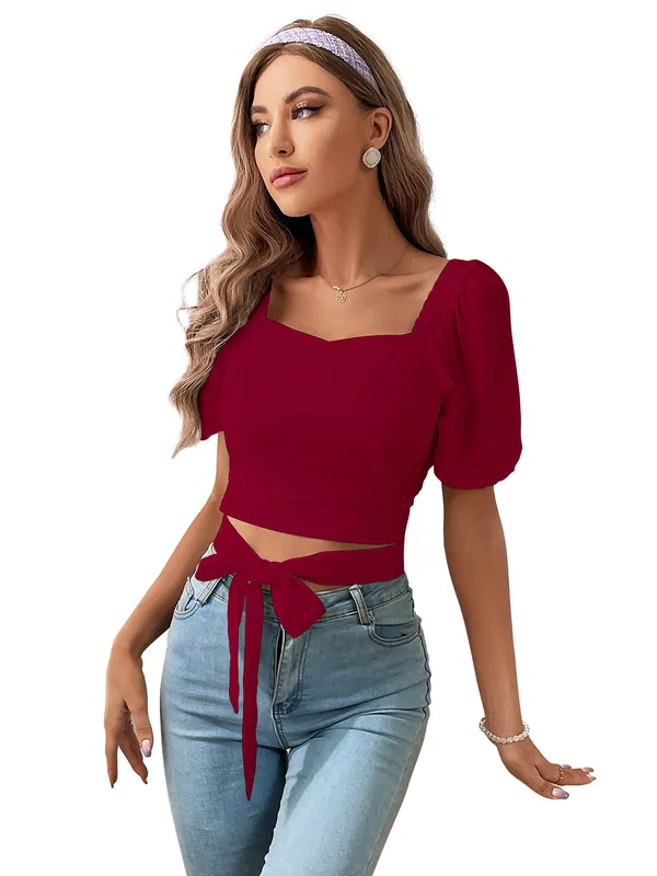Marron_Womens_casual_top_for_causal_wear