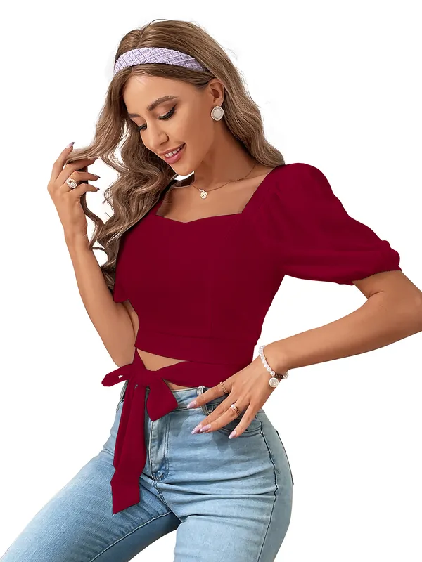 Marron_Womens_casual_top_for_causal_wear