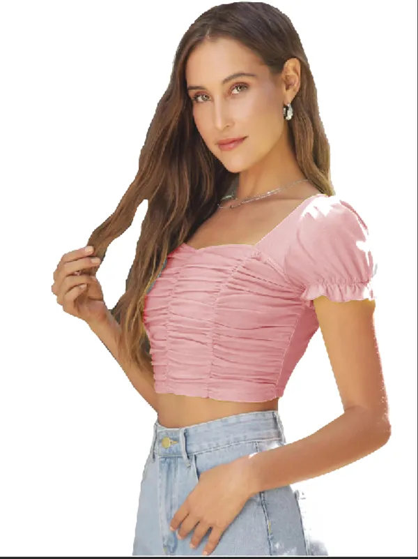 Peach_Womens_casual_top_for_causal_wear