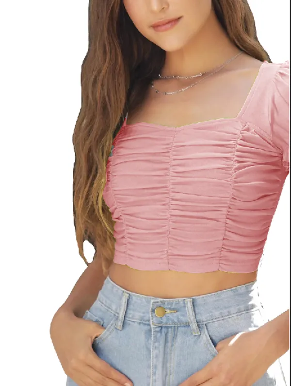 Peach_Womens_casual_top_for_causal_wear