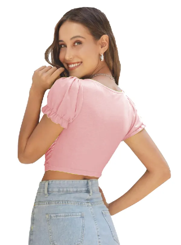 Peach_Womens_casual_top_for_causal_wear