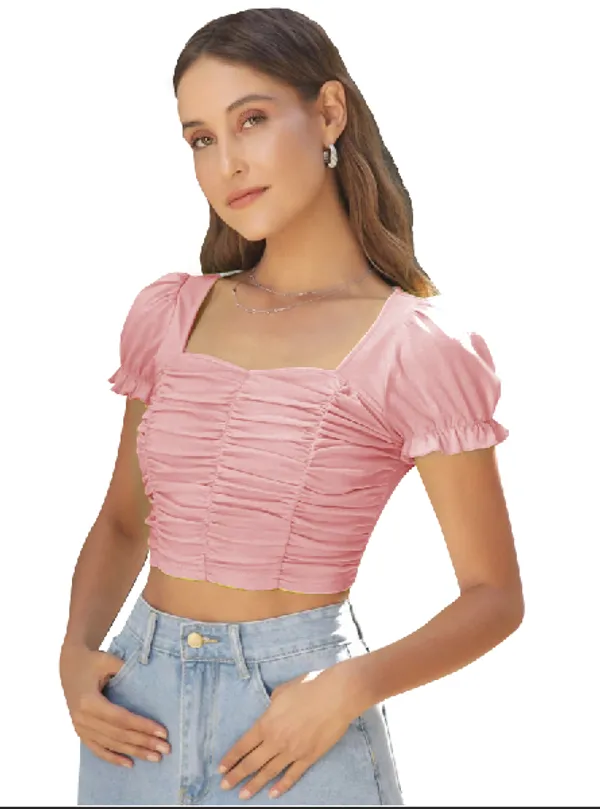 Peach_Womens_casual_top_for_causal_wear