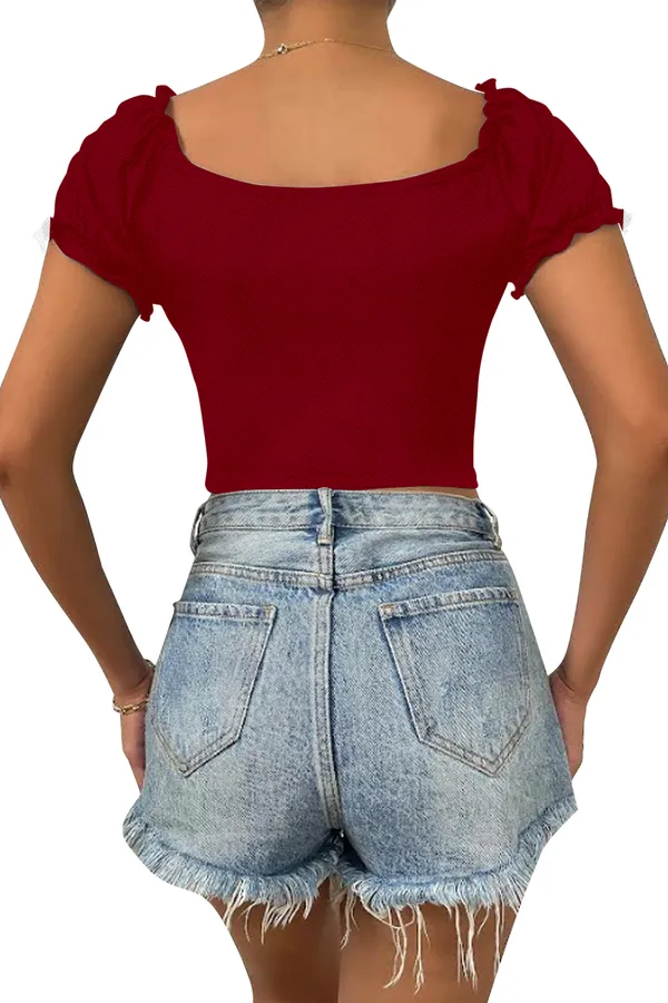 Maroon_Womens_casual_top_for_causal_wear