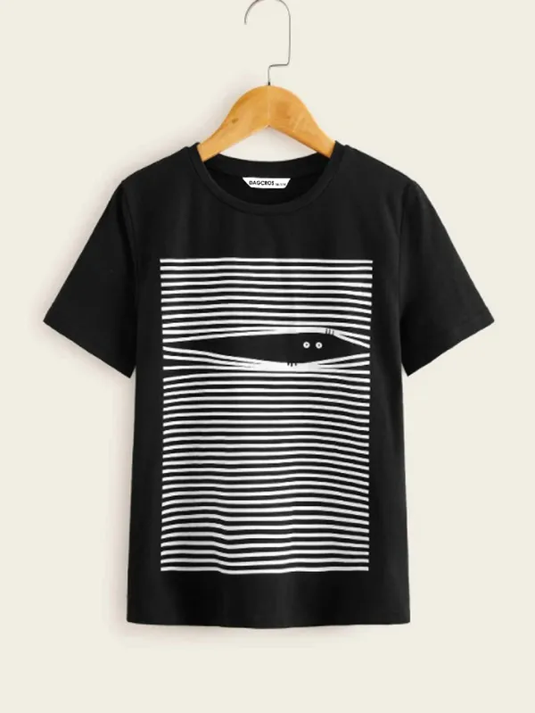 Black_Pure_Cotton_Regular_&_Slim_Fit_Striped_T-Shirt_For_Boys