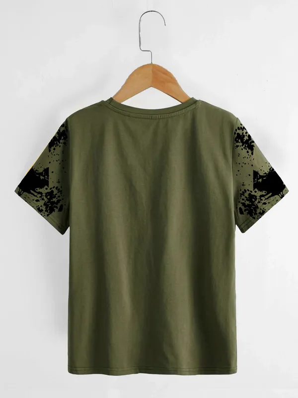 Olive_&_Orange_Pure_Cotton_Regular_Fit_Printed_T-Shirt_For_Boys