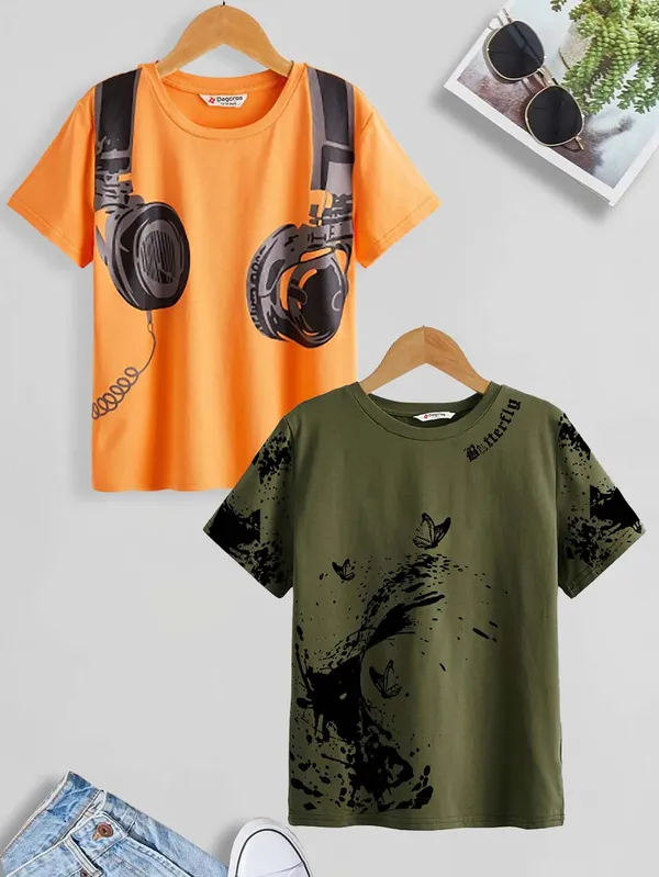Olive_&_Orange_Pure_Cotton_Regular_Fit_Printed_T-Shirt_For_Boys
