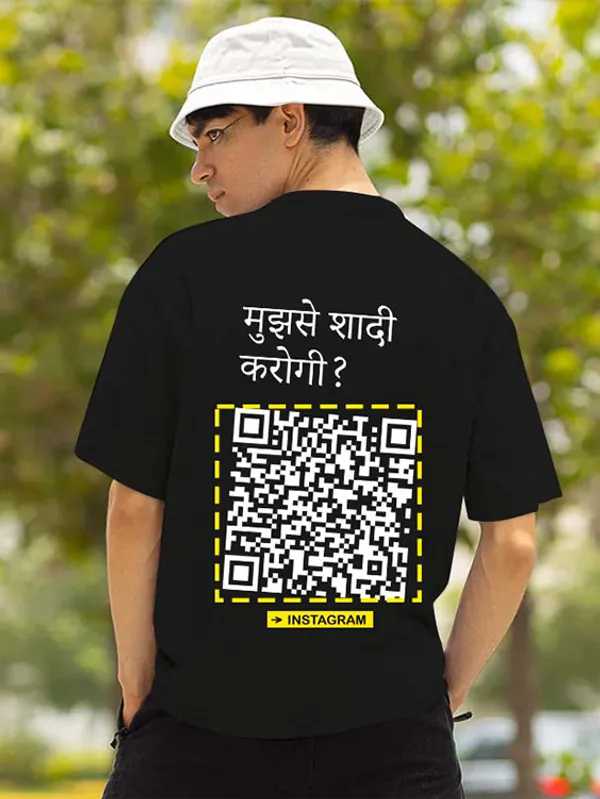 Unisex_Oversized_T-Shirt_-240_GSM_Pure_Terry_Cotton_मुझसे_शादी_करोगी_?_(Balck)