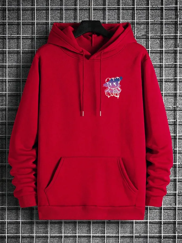 Red_Fleece_Printed_sweatshirt_for_Men