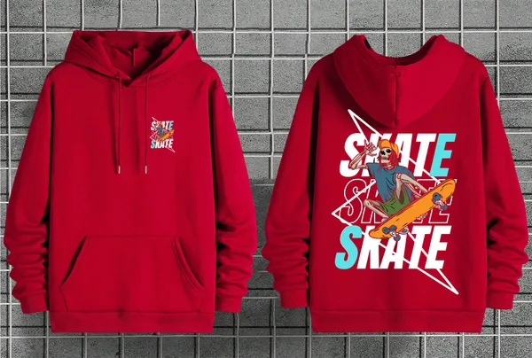 Red_Fleece_Printed_sweatshirt_for_Men