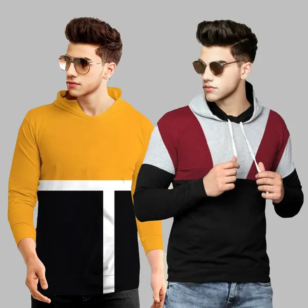 Grey_&_Mustard_Pure_Cotton_Regular_Fit_Colorblock_T-Shirt_For_Boys