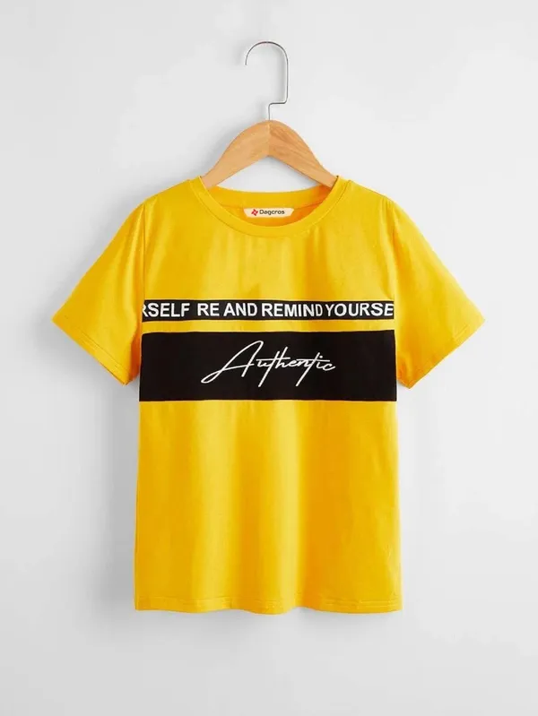 Yellow_Pure_Cotton_Regular_Fit_Typography_T-Shirt_For_Boys